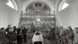 2023. október 23-án Munkácson végső búcsút vettek az orosz-ukrán háborúban elesett hőstől, Jurij Szivulkától. Fotó: Munkácsi Városi Tanács