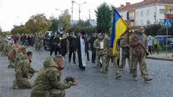 Csapon október 17-én vettek végső búcsút az orosz-ukrán háborúban esett védőtől, a 36 éves Viktor Kononenkótól. Fotó: Csapi Városi Tanács