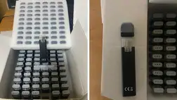 Nagy mennyiségű elektromos cigarettát találtak Újlaknal. Fotó: Kárpátaljai Vámhivatal