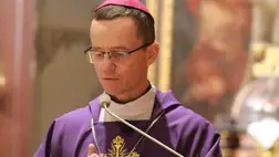 A 128. önálló hegyi rohamdandár elhunyt tagjaiért mutatott be szentmisét Lucsok Péter Miklós OP megyéspüspök a Munkácsi székesegyházban 2023. november 7-én. Fotó: munkacs-diocese.org