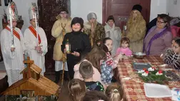 A sárosorosziak idén a Nagyberegi Tájházba is elvitték a betlehemi játékot