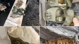 Gránátokat és lőszereket akart egy férfi behozni Kárpátaljára. Fotó: Kárpátaljai Rendőrség