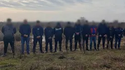 A zöldhatáron keresztül próbálkozott átjutni Magyarországra 12 kárpátaljai  férfi. Fotó: Ukrán Állami Határőrszolgálat