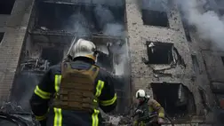 Intenzív rakétatámadás érte Kijevet.  Fotó: t.me/Klymenko_MVS/619