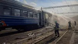 Kigyulladt egy vonat az Ungvári járásban