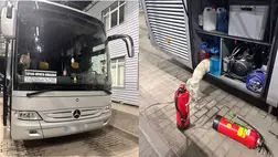 Tűzoltó készülékekben rejtették el a cigarettát. Fotó: Ukrán Állami Határőrszolgálat