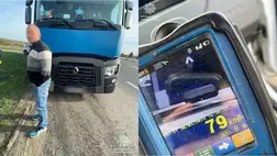 200 hrivnyával akarta megúszni a gyorshajtást Kárpátalján. Fotó: Kárpátaljai Járőrszolgálat