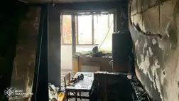 Halálos tűzeset Munkácson. Fotó: DSZNSZ