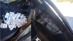 Csempészcigaretta miatt az autóját is bukhatja a kárpátaljai férfi. Fotó: Kárpátaljai Vámhivatal