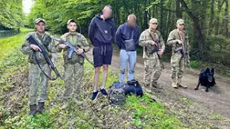 Figyelmeztető lövések leadásával állítottak meg két férfit a zöldhatáron Kárpátalján. Fotó: Ukrán Állami Határőrszolgálat
