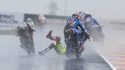 Junior GP: Farkas Kevin hatalmas bukása után nem tudott rajthoz állni Aragónban. Fotó: DASTMEDIA