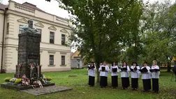 Az aradi vértanúkra emlékeztek Nagyszőlősön - Kitartunk, megmaradunk. Fotó; Kárpátinfó/ Kovács Elemér