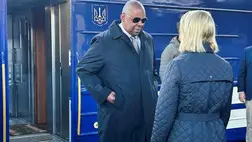 Lloyd Austin Kijevbe érkezik 2024. október 21-én Fotó: Phil Stewart / Reuters