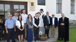 Emléktábla-avatás Badalóban - Keresztyén Balázs: a kiváló helytörténész, művelődésszervező és tanár. Fotó: Kárpátinfo/Kovács Elemér