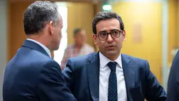  Stéphane Séjourné francia külügyminiszter az uniós tagországok külügyminisztereinek brüsszeli tanácsülésén 2024. július 22-én. (Fotó: MTI/Bodnár Boglárka)