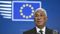 António Costa, az Európai Tanács elnöke az EU-tagországok állam- és kormányfőinek brüsszeli csúcstalálkozója után tartott nemzetközi sajtótájékoztatón 2024. december 19-én. MTI/Purger Tamás