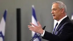 Beni Ganz izraeli miniszter, a hadikabinet tagja (Fotó: MTI/EPA/Abir Szultan)