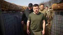 Volodimir Zelenszkij a donyecki frontvonalra látogatott