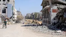 Nem a segélymunkások voltak az izraeli hadsereg áprilisi légicsapásainak célpontjai. Fotó: MTI/EPA/Mohamed Haddzsar