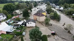 Árvíz az észak-csehországi Jeseníkben 2024. szeptember 15-én. (Fotó: MTI/AP/Petr David Josek)