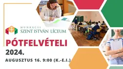 A Munkácsi Szent István Líceum pótfelvételt hirdet a 8., 9. és 10. osztályba