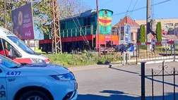 Október 19-én Ungváron egy mozdony elütött egy kiskorú fiút, aki a szerzett sérülések miatt kórházba került. Fotó: Olga Moja/Facebook