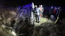 Közúti baleset történt Huszt környékén: egy 34 éves nő megsérült. Fotó: DSZNSZ