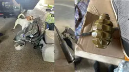 Gránáttal és tölténnyel bukott le egy 24 éves ukrán nő Haranglábnál. Fotó: Ukrán Állami Határőrszolgálat