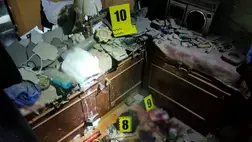 Kárpátalján gránátrobbanás következtében egy 29 éves, illetve 55 éves nő és egy 70 éves férfi vesztette életét.  Fotó: Nemzeti Rendőrség