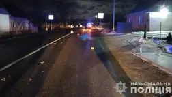 Halálos közlekedési baleset történt Jaszinyán (Rahói járás, Kárpátalja). Fotó: Nemzeti Rendőrség