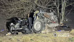 Öt ember halt meg egy autó és egy teherautó ütközésében Ivano-Frankivszk megyében. Fotó: Nemzeti Rendőrség