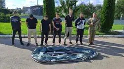 Kárpátalján öten próbáltak a Tiszán keresztül eljutni Magyarországra. Fotó: Ukrán Állami Határőrszolgálat