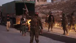 Iszlamista harcosok. Fotó: MTI/AP