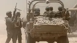  Izraeli katonák a Gázai övezet és Izrael déli részének határán 2024. július 2-án. (Fotó: MTI/EPA/Abir Szultan)