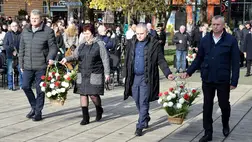 Beregszászban is megemlékeztek az orosz-ukrán háború 1000. napjáról. Fotó: Babják Zoltán/Facebook