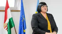 Orosz Ildikó, a Kárpátaljai Magyar Pedagógusszövetség elnöke, Kárpátalja megye tanácsának képviselője kitért a nemzeti-kulturális autonómia kérdésére az oktatás vonatkozásában Fotó: Kmf.uz.ua 