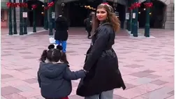 Radics Gigi kislánya már 4 éves: Disneylandben jártak a copfos Bellával