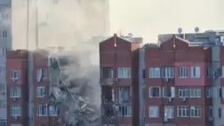 Kilencemeletes épületet támadtak az oroszok Dnyipróban, több emelet is romba dőlt. Fotó: t.me/dnipropetrovskaODA