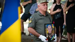 Szerhij Sztrizsak katona temetésére került sor Ungváron. Fotó: Ungvár Városi Tanács/Facebook