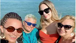 Szulák Andrea és 17 éves lánya: Rozinával Afrikában készült róluk nyaralós fotó