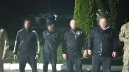 Tiszaújlak közelében elfogtak négy férfit, akik a Tisza folyón keresztül akartak Magyarországra eljutn. Fotó: Ukrán Állami Határőrszolgálat 