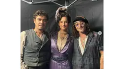 Trokán Nóra Johnny Deppel pózolt