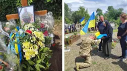 Beregszászban utolsó útjára kisérték Vaszil Kanajlo katonát. Fotó: Babják Zoltán Facebook-oldala