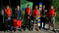 Figyelmeztető lövésekkel állították meg a hadköteles férfiak egy csoportját a Tisza partján. Fotó: Ukrán Állami Határőrszolgálat