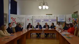 Határmenti együttműködésről tartottak sajtótájékoztatót a Rákóczi Főiskolán - Nyelvi akadálymentesítés a közéletben. Fotó: Kárpátinfó/ Kovács Erzsébet