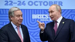 António Guterres szerint nincsen szükség a kijevi vezetés leváltására, mert az ukrán kormány legitim / Fotó: AFP