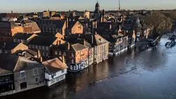 York városa miután az Ouse folyó kilépett a medréből (Fotó: Danny Lawson/PA Images via Getty Images)