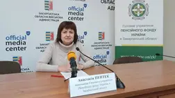Anasztaszija Pentek, az Ukrán Nyugdíjalap Kárpátaljai Főigazgatóságának vezetője. Fotó: pfu.zk/Facebook
