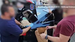 Az ukrán férfi elfogásakor készült kép (Forrás: police.hu)