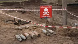 Az ukrán terület csapatai általi aknamentesítés (Fotó: Shutterstock)